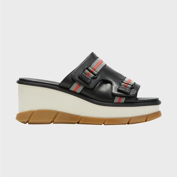 Sorel Joanie III Slide Women's Black and Red Sandals size 9 NWT in box - Picture 4 of 12